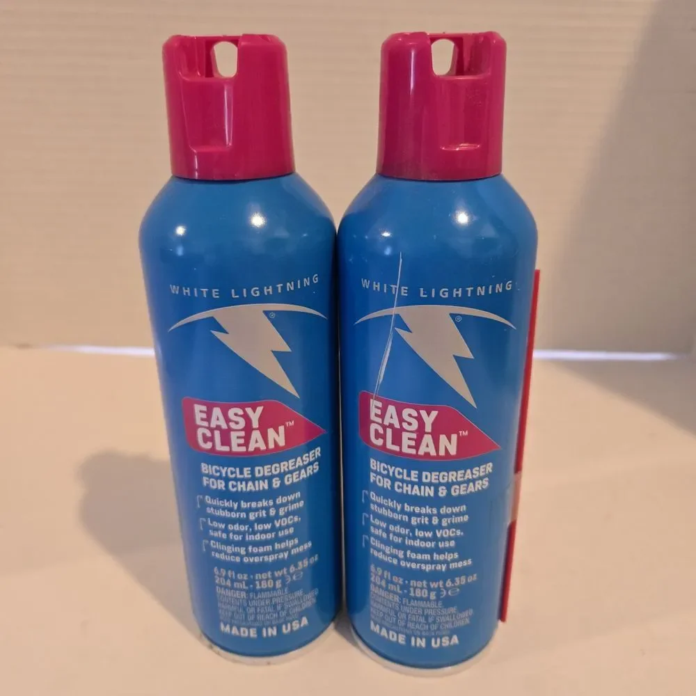 2 New White Lightning Easy Clean 6 Oz Degreaser For Bicycle‎ Chain & Gears